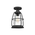 Plafonnier semi-encastré Admiral Quoizel Lighting AMR1708MB 100W 1 lumière noir chiné