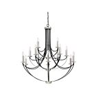 Lustre Alana Quoizel Lighting ANA5015K 900W 15 lumières noir mystique