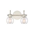 Applique de salle de bain Andrews Quoizel Lighting ANW8602AN 120W 2 lumières nickel antique