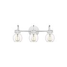 Applique de salle de bain Andrews Quoizel Lighting ANW8603C 180W 3 lumières chrome poli