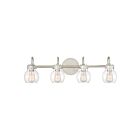 Applique de salle de bain Andrews Quoizel Lighting ANW8604AN 240W 4 lumières nickel antique