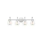 Applique de salle de bain Andrews Quoizel Lighting ANW8604C 240W 4 lumières chrome poli