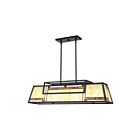 Chandelier pour îlot Atwater Quoizel Lighting ATW439MBK 400W 4 lumières noir mat