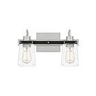Applique de salle de bain Axel Quoizel Lighting AXE8615BN 200W 2 lumières nickel brossé
