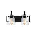 Applique de salle de bain Bartley Quoizel Lighting BART8616MBK noir mat