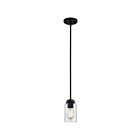 Mini suspendu Blanche Quoizel Lighting BLA1505MBK 100W 1 lumière noir mat