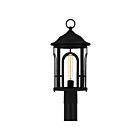 Lanterne de poteau Brampton Quoizel Lighting BRM9009MBK 100W 1 lumière noir mat