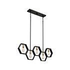 Chandelier pour îlot Bismarck Quoizel Lighting BSK540EK 500W 5 lumières terre noire