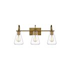 Applique de salle de bain Boyton Quoizel Lighting BYT8624WS 100W 1 lumière laiton patiné