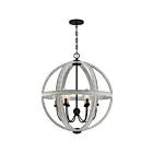 Suspendu Carlisle Quoizel Lighting CAL2828GK 360W 6 lumières frêne gris