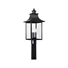 Lanterne d'extérieur Chancellor Quoizel Lighting CCR9010K 180W 3 lumières noir mystique
