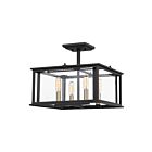 Plafonnier semi-encastré Citadel Quoizel Lighting CDL1714EK 240W 4 lumières terre noire