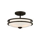 Plafonnier semi-encastré Cadet Quoizel Lighting CDT1715OZ 300W 3 lumières bronze ancien