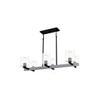 Chandelier pour îlot Caldwell Quoizel Lighting CDW138MBK 600W 6 lumières noir mat