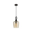 Mini suspendu Kendrick Quoizel Lighting CKKD1509WT 100W 1 lumière bronze occidental