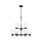 Lustre Conrad Quoizel Lighting CRD5027BN 900W 9 lumières nickel brossé