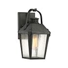 Lanterne d'extérieur Carriage Quoizel Lighting CRG8406MB 100W 1 lumière noir chiné