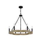 Lustre Croix Quoizel Lighting CRX5027MBK 360W 6 lumières noir mat