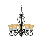Lustre Duchess Quoizel Lighting DH5005PN 500W 5 lumières bronze palladien