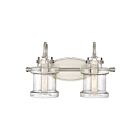 Applique de salle de bain Danbury Quoizel Lighting DNY8602BN 200W 2 lumières nickel brossé