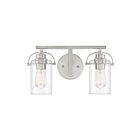 Applique de salle de bain Emerson Quoizel Lighting EMR8602BN 200W 2 lumières nickel brossé