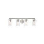Applique de salle de bain Emerson Quoizel Lighting EMR8604BN 400W 4 lumières nickel brossé