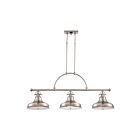 Chandelier pour îlot Emery Quoizel Lighting ER353BN 300W 3 lumières nickel brossé