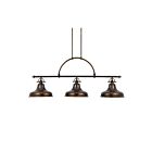 Chandelier pour îlot Emery Quoizel Lighting ER353PN 300W 3 lumières bronze palladien