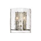 Applique murale Fortress Quoizel Lighting FTS8802MM 120W 2 lumières argent chiné