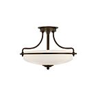 Plafonnier semi-encastré Griffin Quoizel Lighting GF1717PN 300W 3 lumières bronze palladien