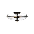 Plafonnier Griffin Quoizel Lighting GFC1617PN 300W 3 lumières bronze palladien