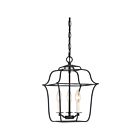 Suspendu Gallery Quoizel Lighting GLY5203BA 180W 3 lumières ébène royal