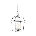 Suspendu Gallery Quoizel Lighting GLY5204BA 240W 4 lumières ébène royal