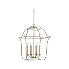 Suspendu Gallery Quoizel Lighting GLY5206CS 360W 6 lumières feuille d'argent du siècle