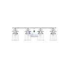 Applique de salle de bain Grant Quoizel Lighting GRT8604C 400W 4 lumières chrome poli