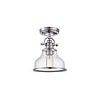 Plafonnier semi-encastré Grant Quoizel Lighting GRTS1708BN 100W 1 lumière nickel brossé