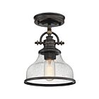 Plafonnier semi-encastré Grant Quoizel Lighting GRTS1708PN 100W 1 lumière bronze palladien