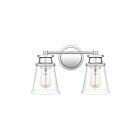 Applique de salle de bain Haverfield Quoizel Lighting HAV8615C 100W 1 lumière chrome poli