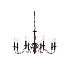 Lustre Holbrook Quoizel Lighting HK5008TC 480W 8 lumières brun toscan