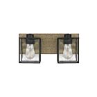 Applique de salle de bain Holsten Quoizel Lighting HTN8615MBK 200W 2 lumières noir mat