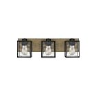 Applique de salle de bain Holsten Quoizel Lighting HTN8623MBK 300W 3 lumières noir mat