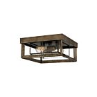 Plafonnier semi-encastré Infinger Quoizel Lighting INF1613SU 150W 2 lumières bronze statuaire