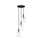 Suspendu June Quoizel Lighting JUN2703EK 300W 3 lumières terre noire