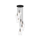 Suspendu June Quoizel Lighting JUN2707EK 700W 7 lumières terre noire