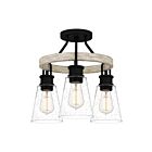 Plafonnier semi-encastré Kingsbridge Quoizel Lighting KGB1718EK 300W 3 lumières terre noire