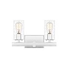 Applique de salle de bain Kirby Quoizel Lighting KIR8615C 200W 2 lumières chrome poli