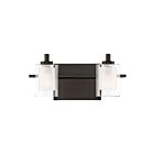 Applique de salle de bain Kolt Quoizel Lighting KLT8602WTLED 8W 2 lumières bronze occidental