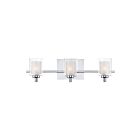 Applique de salle de bain Kolt Quoizel Lighting KLT8603CLED 12W 3 lumières chrome poli