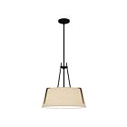 Suspendu Leona Quoizel Lighting LOA2818MBK 300W 3 lumières noir mat