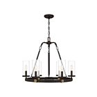 Lustre Lisbon Quoizel Lighting LSB5026OZ 360W 6 lumières bronze ancien